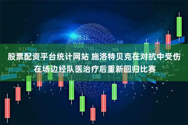 股票配资平台统计网站 施洛特贝克在对抗中受伤 在场边经队医治疗后重新回归比赛